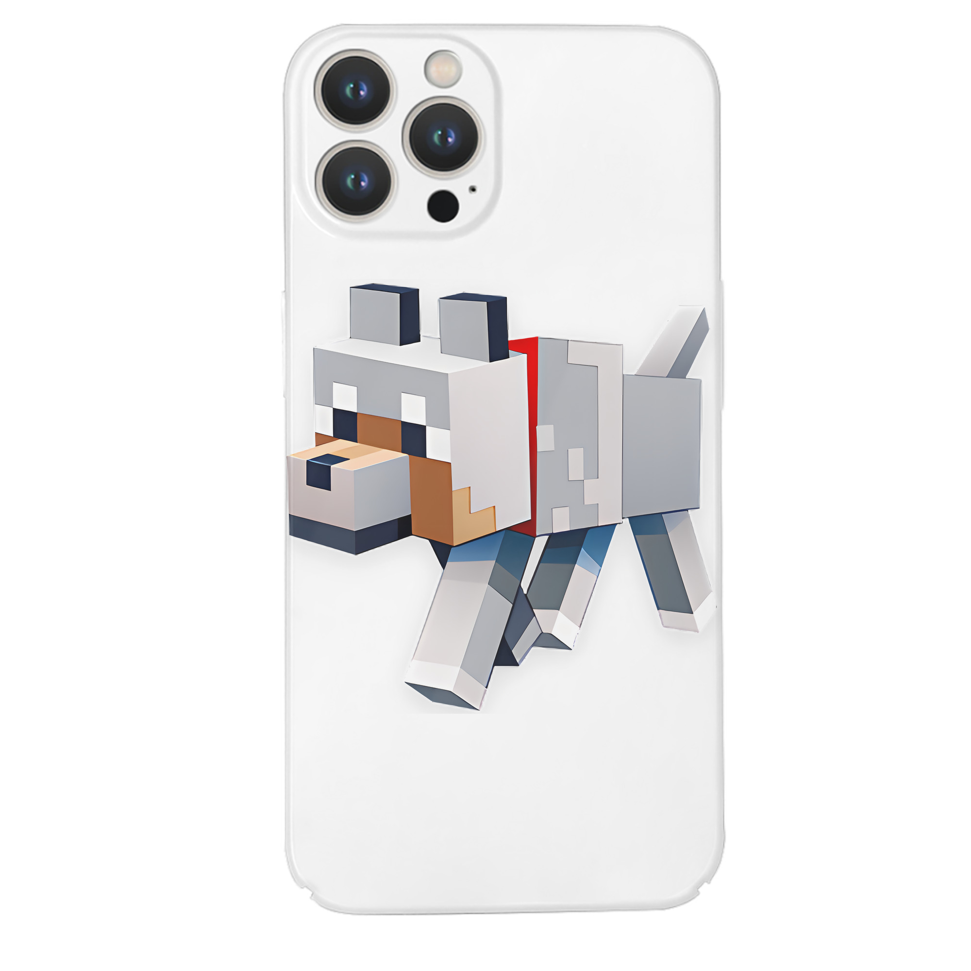（画像用） マインクラフト ブロックの世界 Minecraft MC Block world 【iPhone 14シリーズ対応】ハードケース